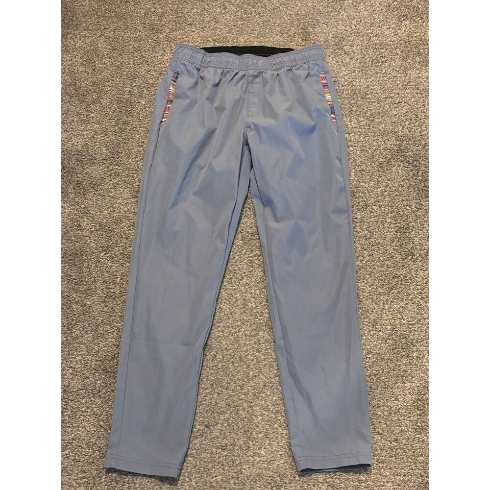 Wowie Pants Mens Medium Blue Drawstring Rambler Aztec‎ Pockets